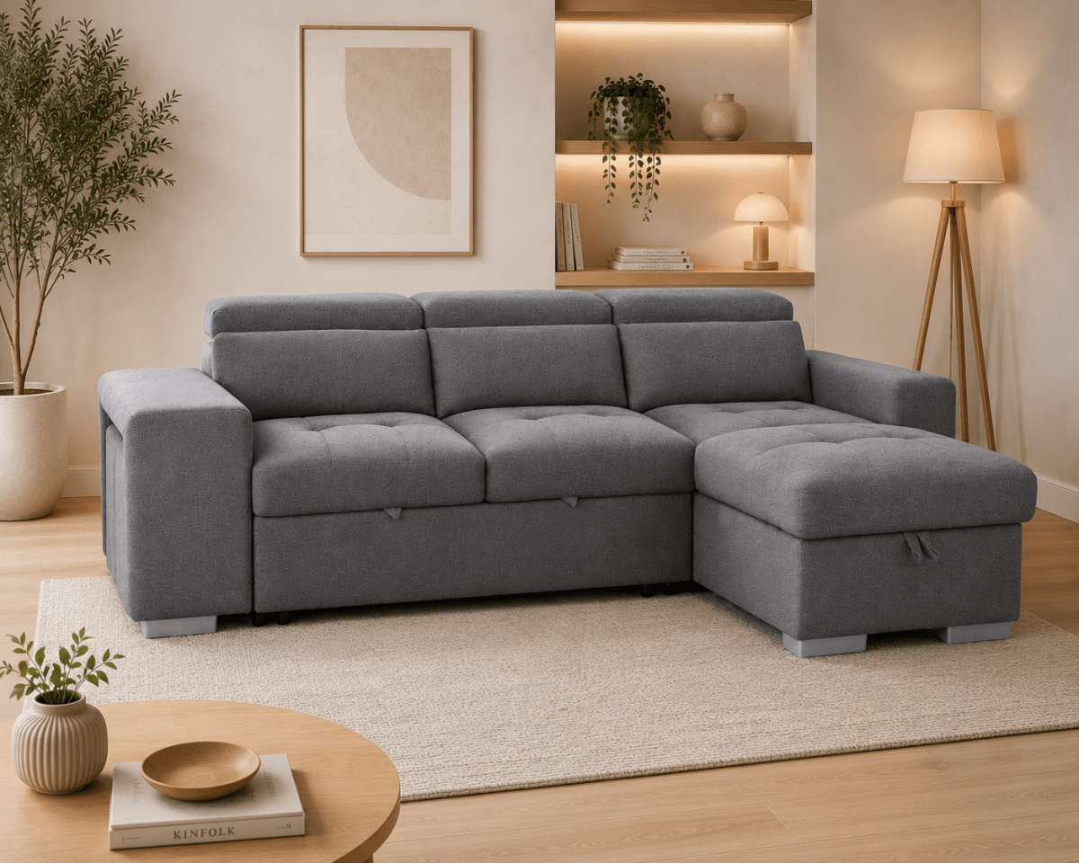 Artemis Sofa Bed – Fabric Sofa Bed with Pull-Out Sleeping Function | Comfort Furniture