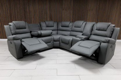 Axel Leather Corner Sofa - Comfort Furniture