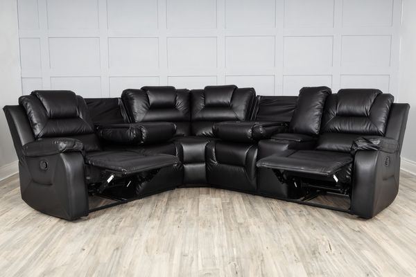 Axel Leather Corner Sofa - Comfort Furniture