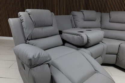 Axel Leather Corner Sofa - Comfort Furniture