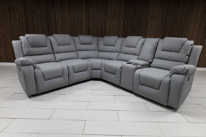 Axel Leather Corner Sofa - Comfort Furniture