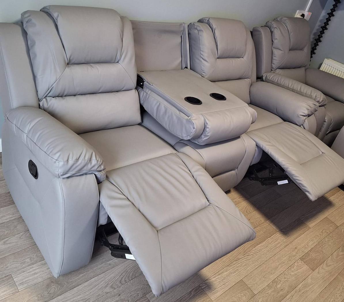 Axel Leather Sofa Suite - Comfort Furniture