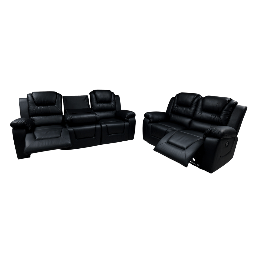 Axel Leather Sofa Suite - Comfort Furniture