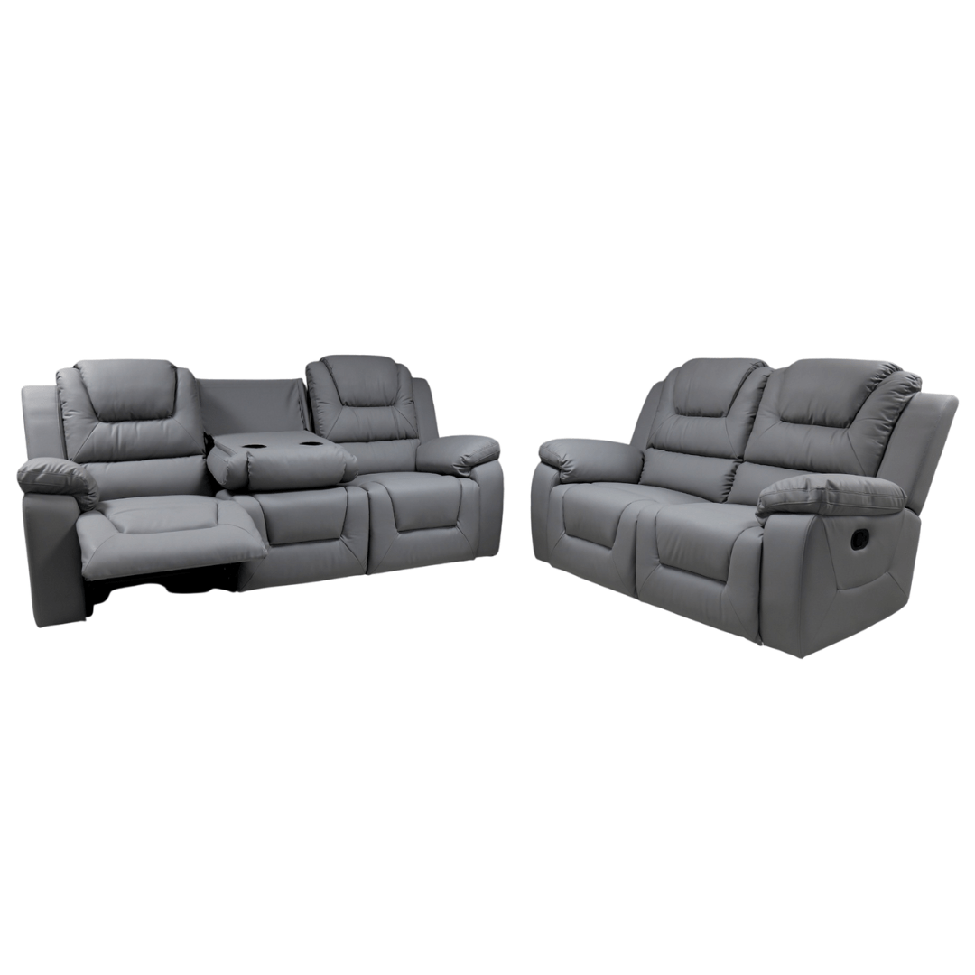 Axel Leather Sofa Suite - Comfort Furniture