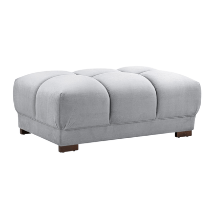 Azzuro Footstool in Grey – Large Multifunctional Footstool | Comfort Furniture