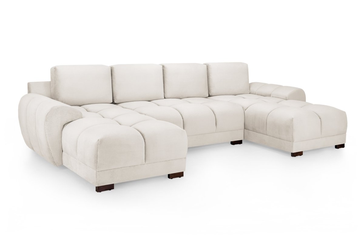 Azzuro Sofa Cream U Shape Corner - Comfort Furniture