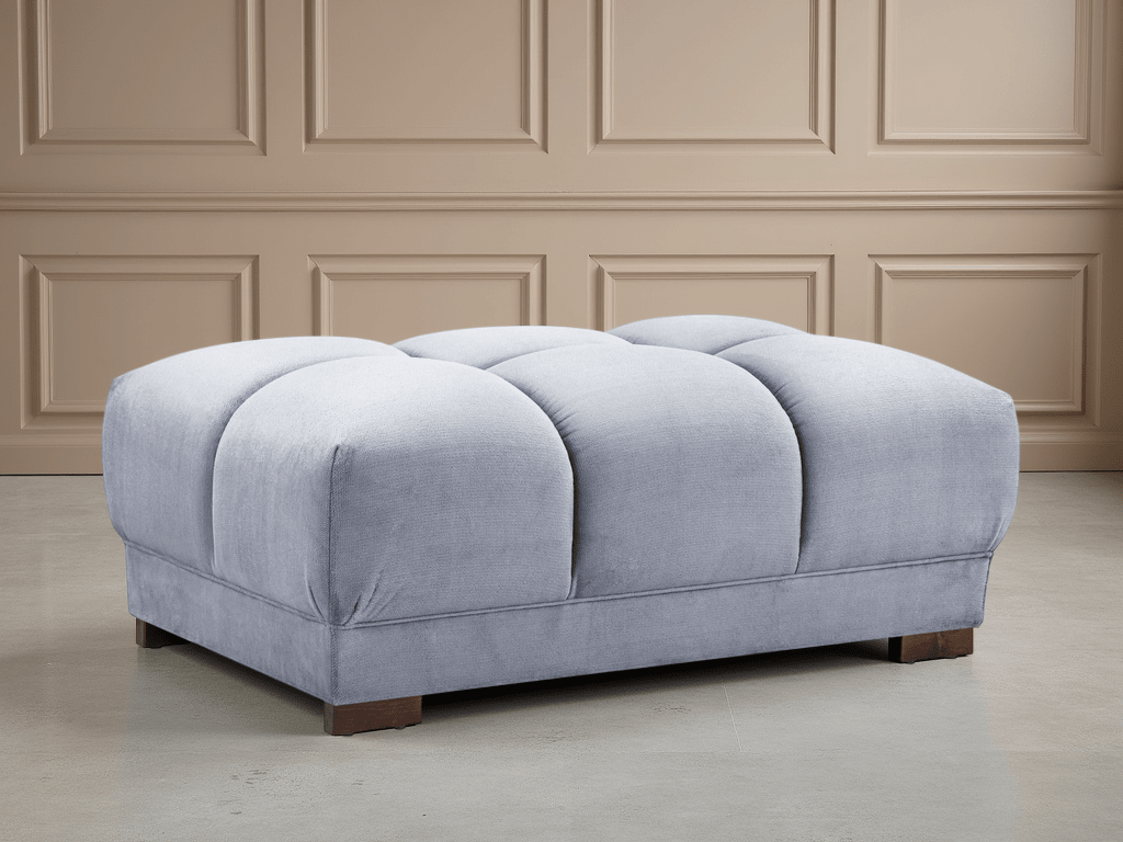 Azzuro Sofa Grey Footstool - Comfort Furniture