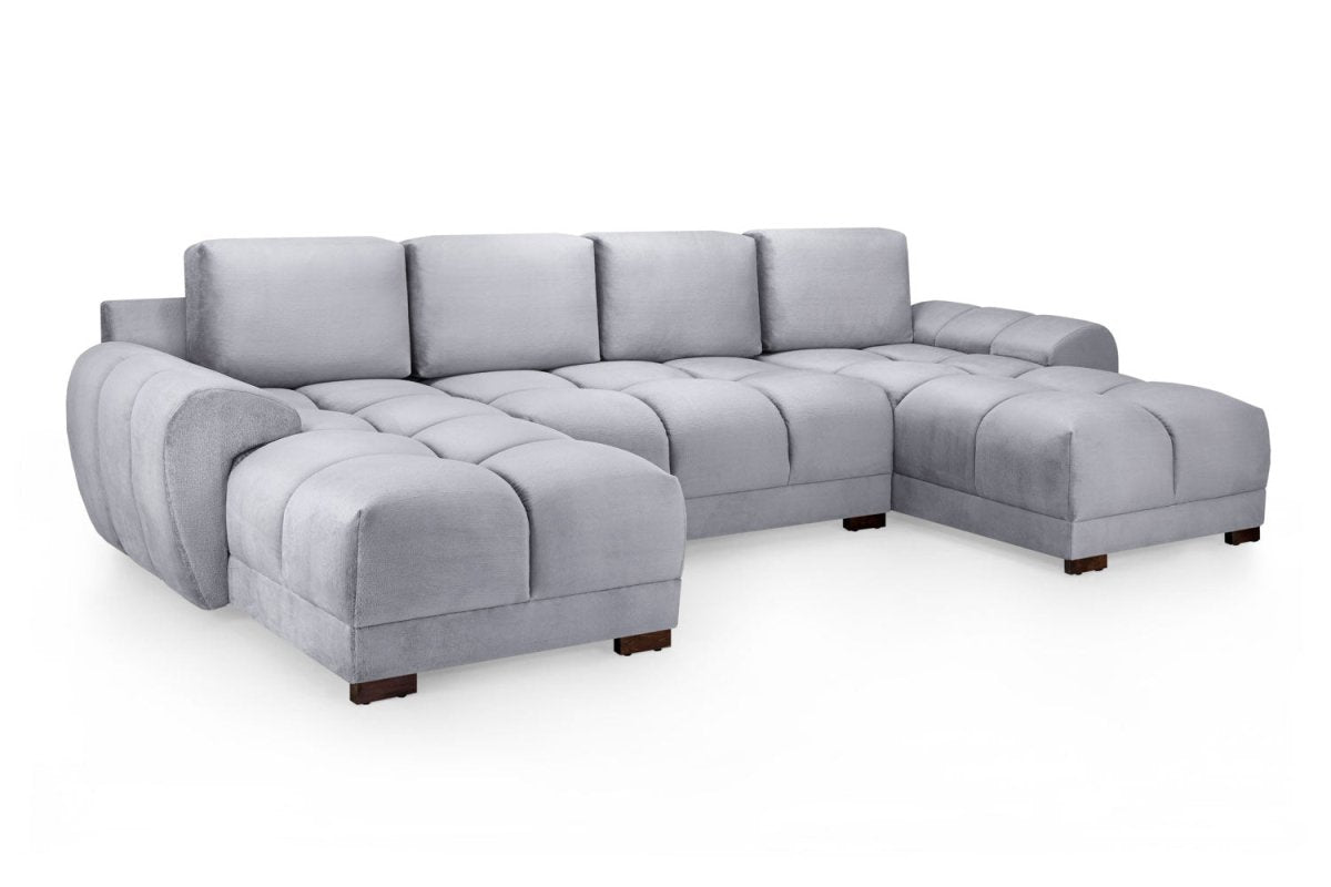 Azzuro Sofa Grey U Shape Corner - Comfort Furniture