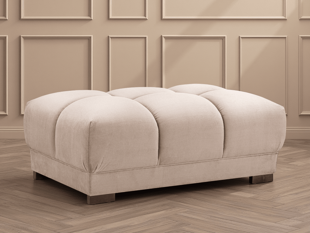 Azzuro Sofa Mocha Footstool - Comfort Furniture