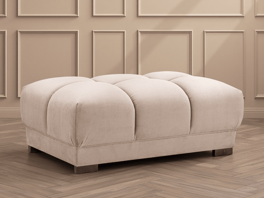 Azzuro Sofa Mocha Footstool - Comfort Furniture