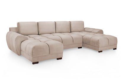 Azzuro Sofa Mocha U Shape Corner - Comfort Furniture