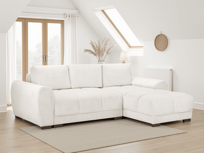 Azzuro Sofabed Cream Universal Corner - Comfort Furniture
