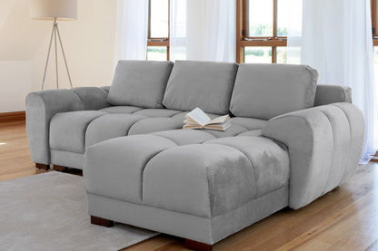 Azzuro Sofabed Grey Universal Corner - Comfort Furniture