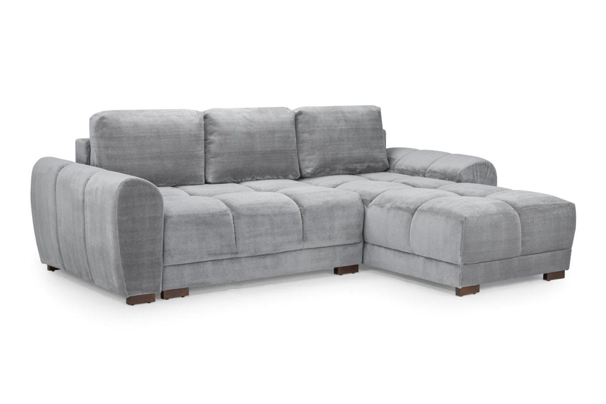 Azzuro Sofabed Grey Universal Corner - Comfort Furniture