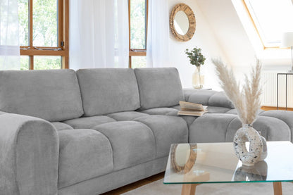 Azzuro Sofabed Grey Universal Corner - Comfort Furniture