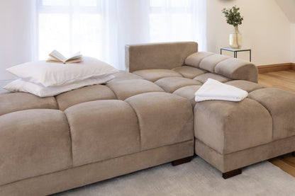 Azzuro Sofabed Mocha Universal Corner - Comfort Furniture