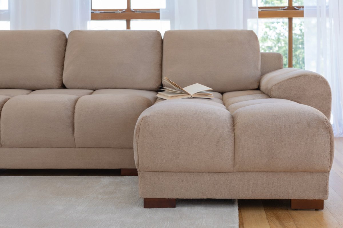 Azzuro Sofabed Mocha Universal Corner - Comfort Furniture