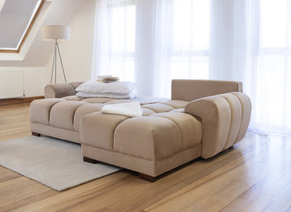 Azzuro Sofabed Mocha Universal Corner - Comfort Furniture