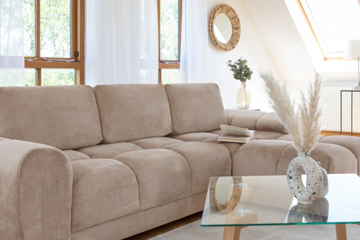 Azzuro Sofabed Mocha Universal Corner - Comfort Furniture