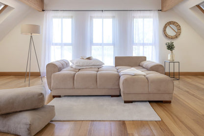 Azzuro Sofabed Mocha Universal Corner - Comfort Furniture