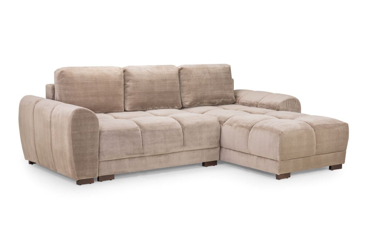 Azzuro Sofabed Mocha Universal Corner - Comfort Furniture