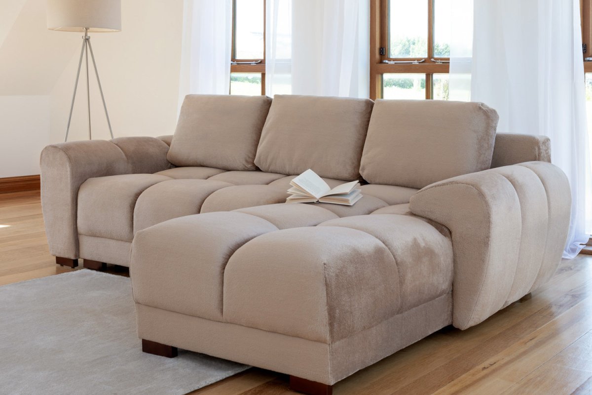 Azzuro Sofabed Mocha Universal Corner - Comfort Furniture