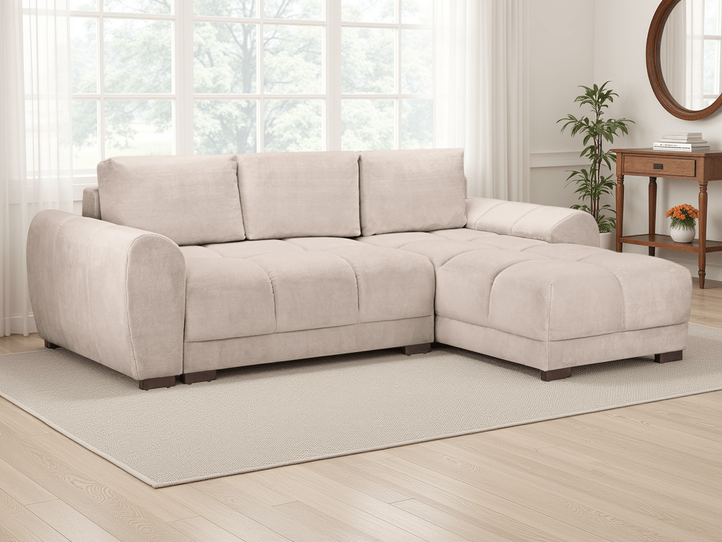 Azzuro Sofabed Mocha Universal Corner - Comfort Furniture