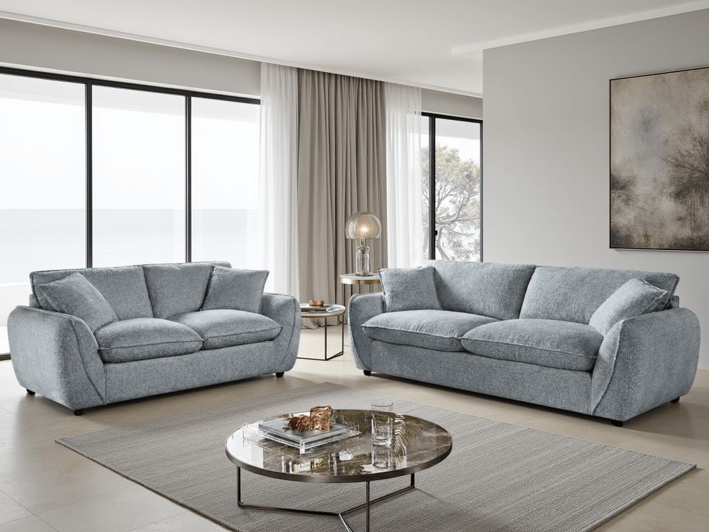 Berlin Sofa Grey 3+2 Set - Comfort Furniture