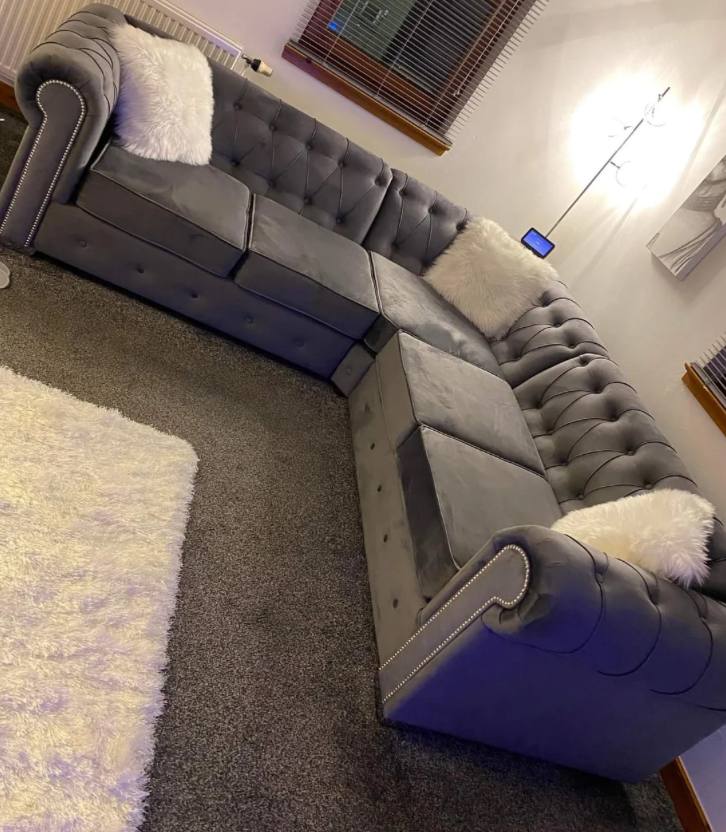 Big Corner Chesterfield Sofa - Comfort Furniture