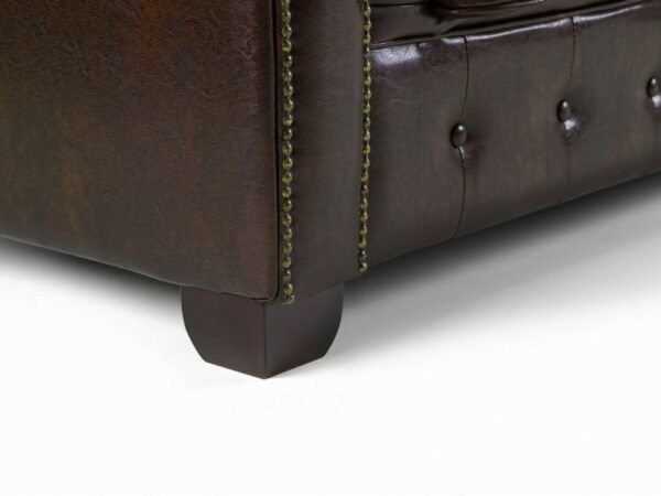 Big Corner Leather Chesterfield Sofa - Comfort Furniture