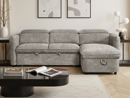 Capri Sofabed Grey Universal Corner - Comfort Furniture