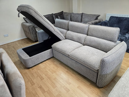 Capri Sofabed Grey Universal Corner boucle - Comfort Furniture