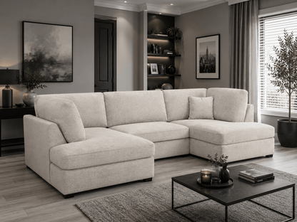 Carnaby Big U-Shape Sofa with Footstool - Comfort Furniture