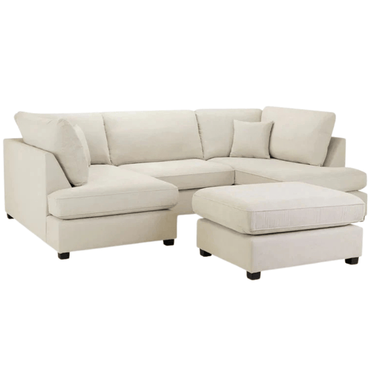 Carnaby Big U - Shape Sofa with Footstool - Comfort Furniture