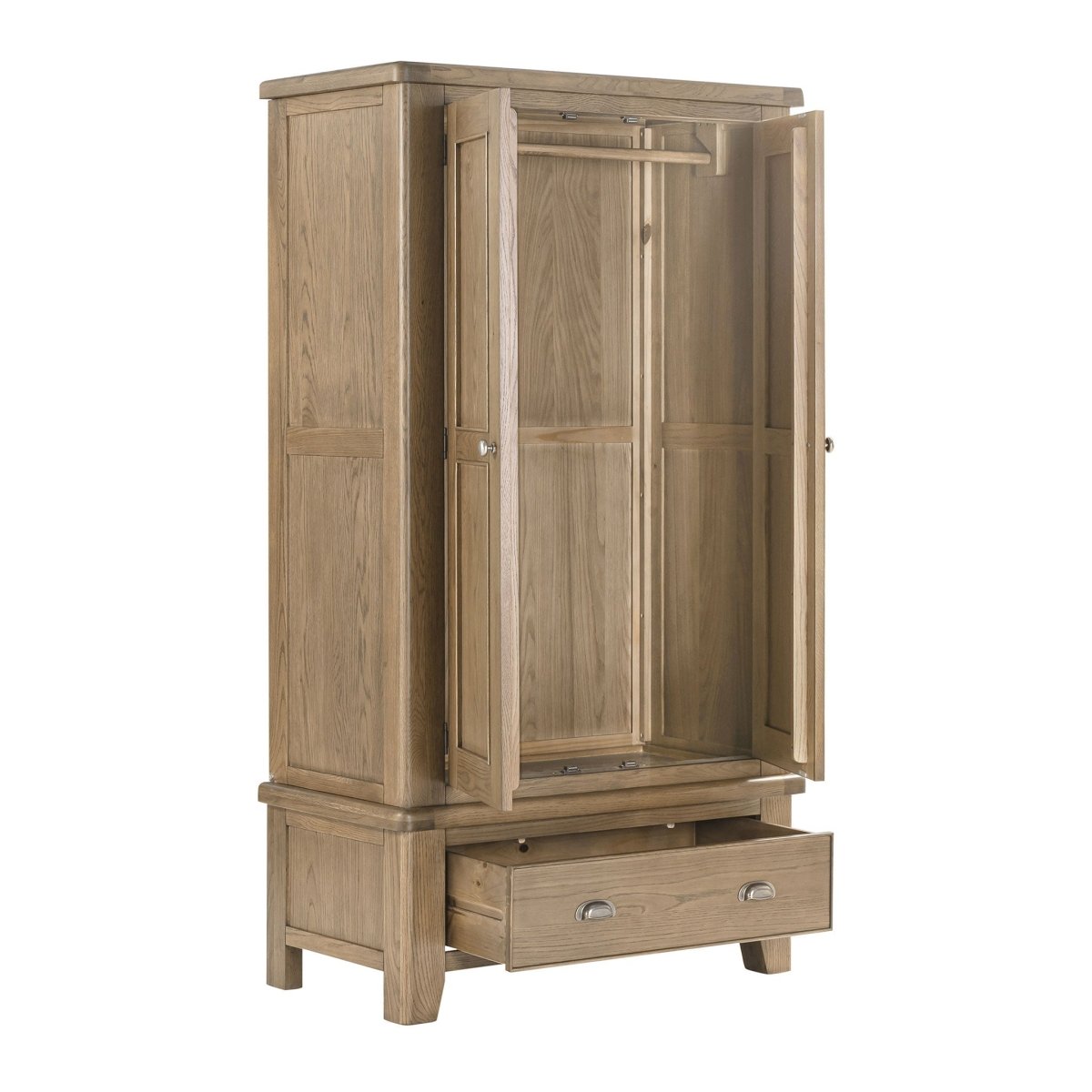 Chatsworth 2 Door Wardrobe – Oak - Comfort Furniture