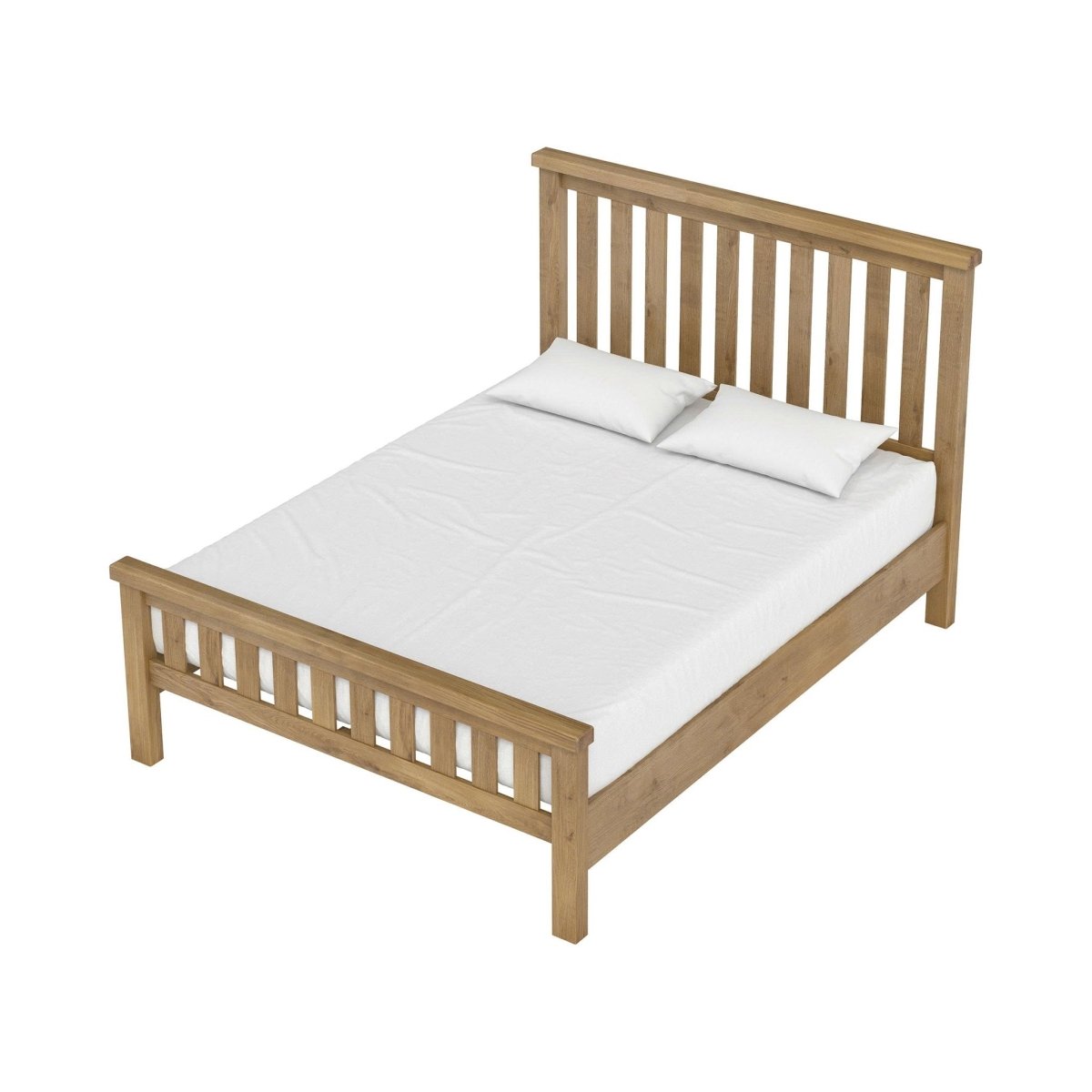 Chatsworth 5' Slatted Bed – Oak - Comfort Furniture