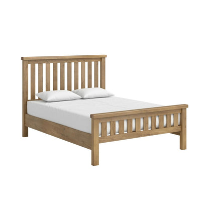 Chatsworth 6' Slatted Bed – Oak - Comfort Furniture