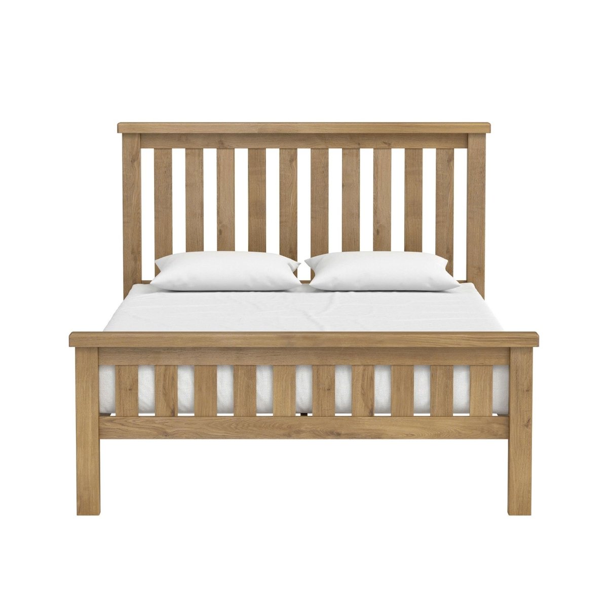 Chatsworth 6' Slatted Bed – Oak - Comfort Furniture