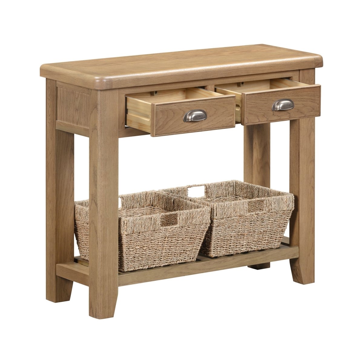 Chatsworth Console Table – Oak - Comfort Furniture