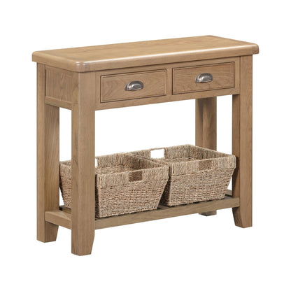 Chatsworth Console Table – Oak - Comfort Furniture