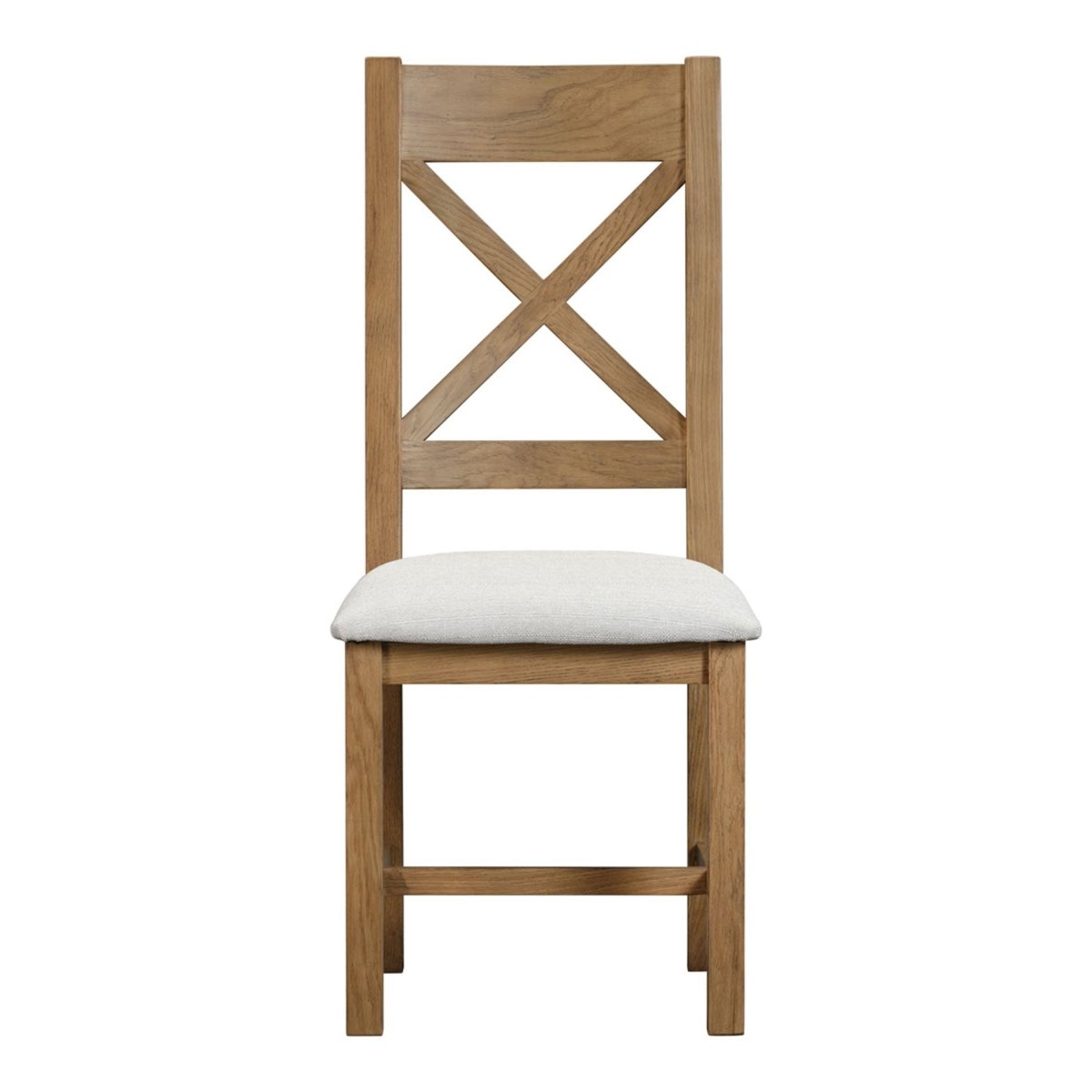 Chatsworth Cross Back Dining Chair – Oak - Comfort Furniture