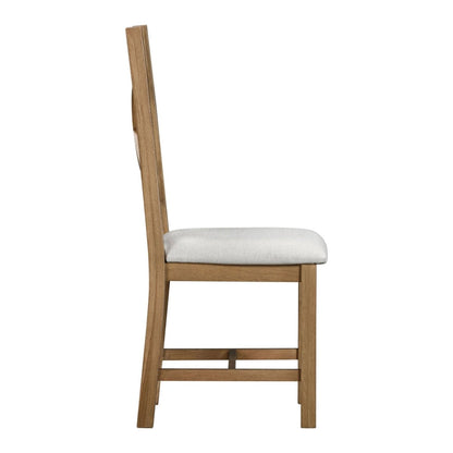 Chatsworth Cross Back Dining Chair – Oak - Comfort Furniture
