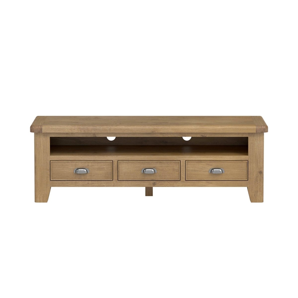 Chatsworth Large TV Unit – Oak - Comfort Furniture