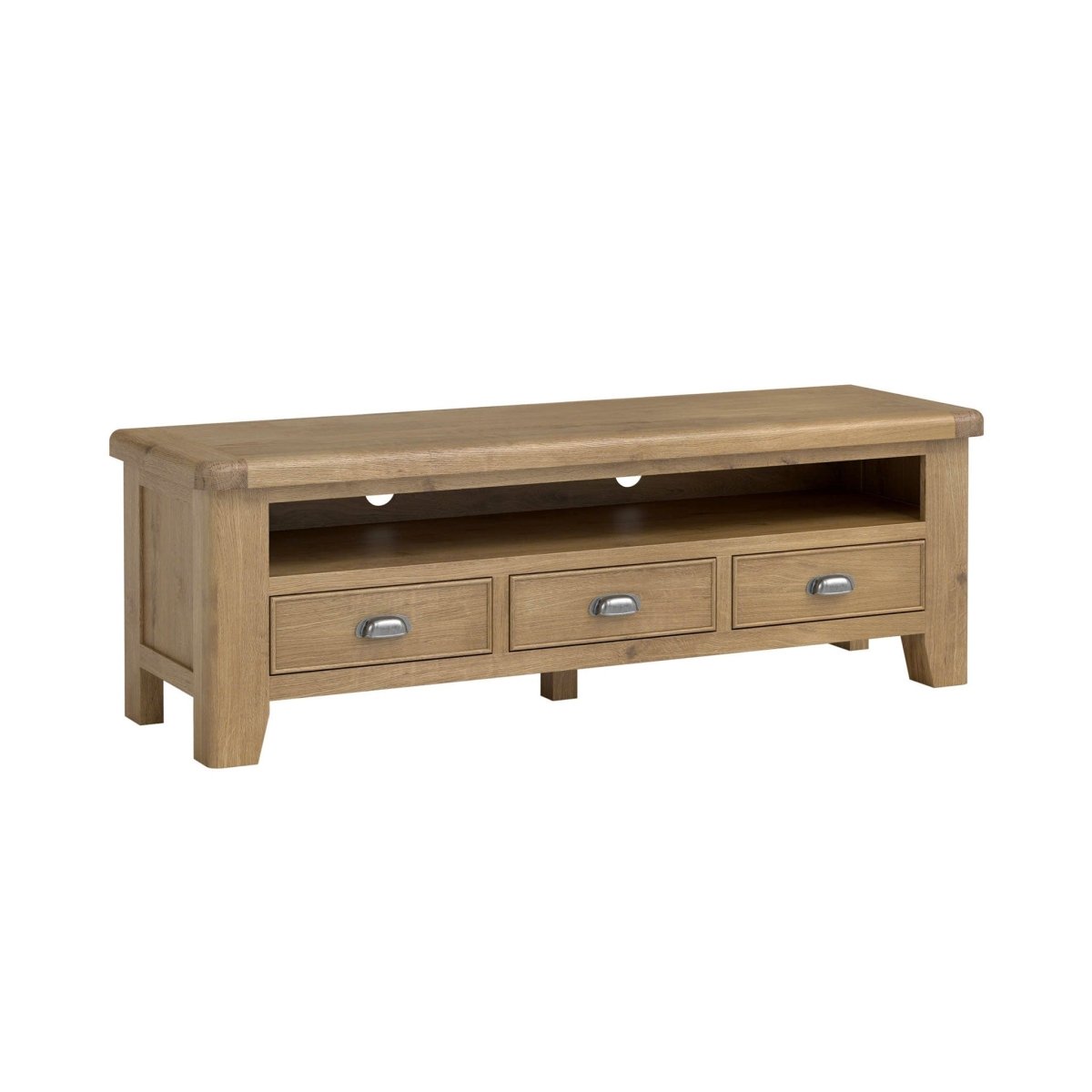 Chatsworth Large TV Unit – Oak - Comfort Furniture