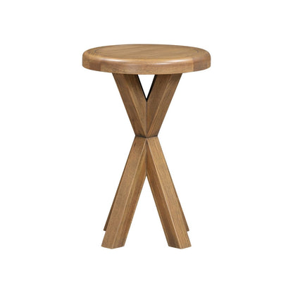 Chatsworth Round Side Table – Oak - Comfort Furniture