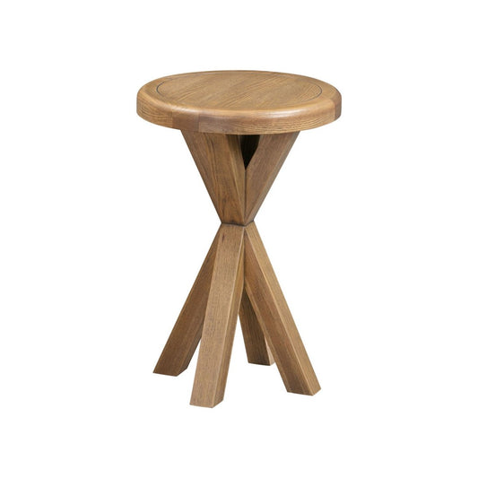 Chatsworth Round Side Table – Oak - Comfort Furniture