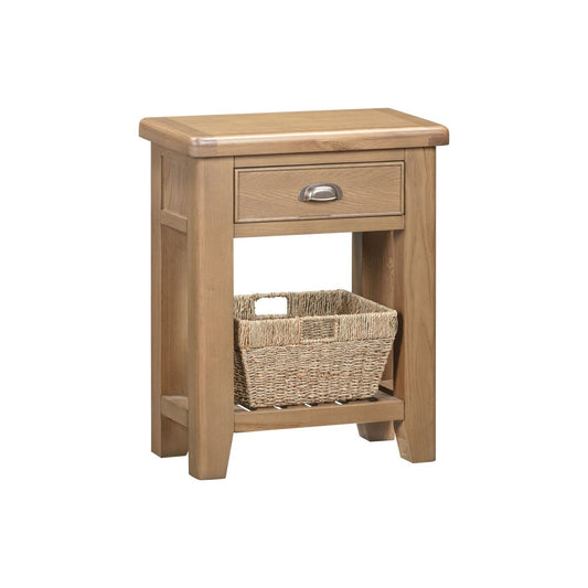 Chatsworth Telephone Table – Oak - Comfort Furniture