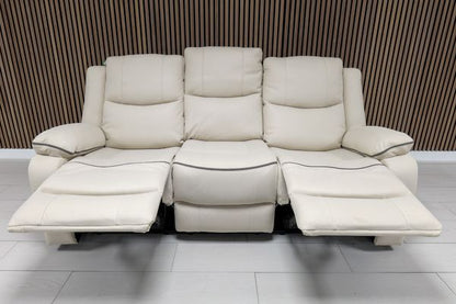 Chloe Leather Sofa Suite Manual Recliner - Comfort Furniture
