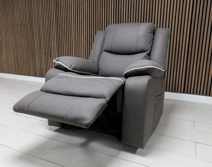 Chloe Leather Sofa Suite Manual Recliner - Comfort Furniture