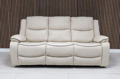 Chloe Leather Sofa Suite Manual Recliner - Comfort Furniture